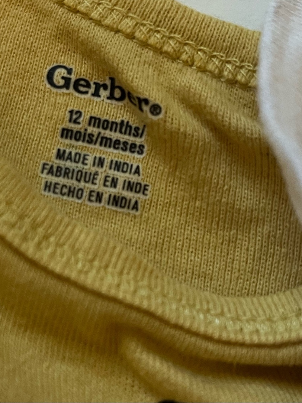 12 month Gerber onsie, sock, and bib set. - Picture 4 of 4